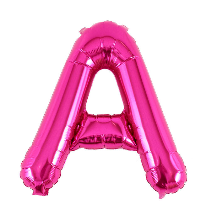 Pink Letter A Air-Inflated Balloon