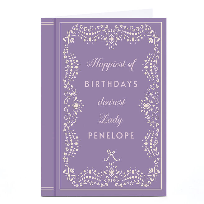 Birthday Card - Happiest Of Birthdays Book