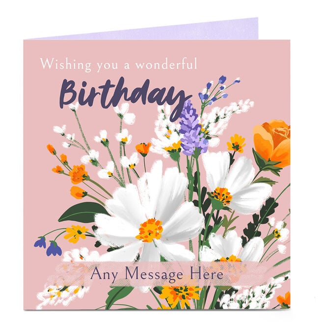 Personalised Charity Birthday Card - Wonderful Wish