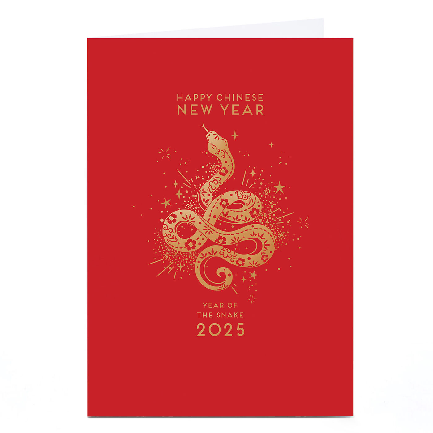 Buy Personalised Chinese New Year Card 2025 Year of the Snake for GBP