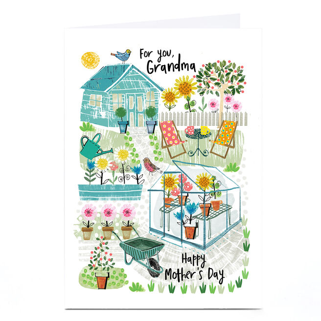 Personalised Mother's Day Card - Grandma Gardening stuff