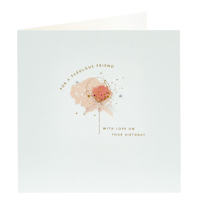Boutique Birthday Card - A Fabulous Friend