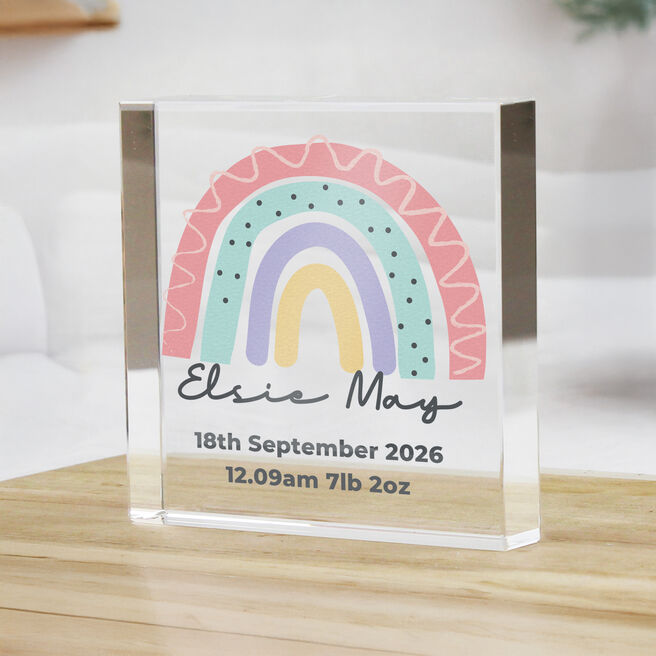 Personalised Rainbow Crystal Token
