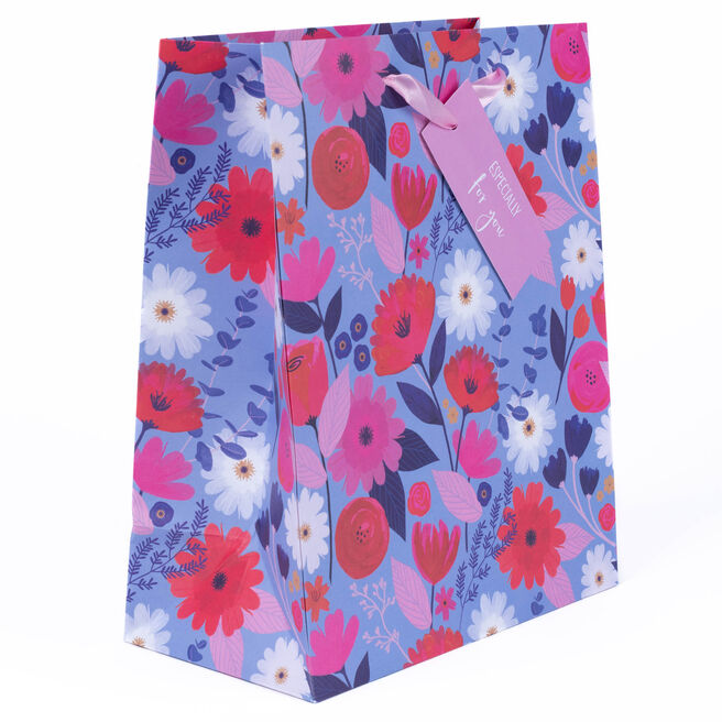 Especially For You Botanical Large Portrait Gift Bag, Especially For You Botanical Large Portrait Gift Bag