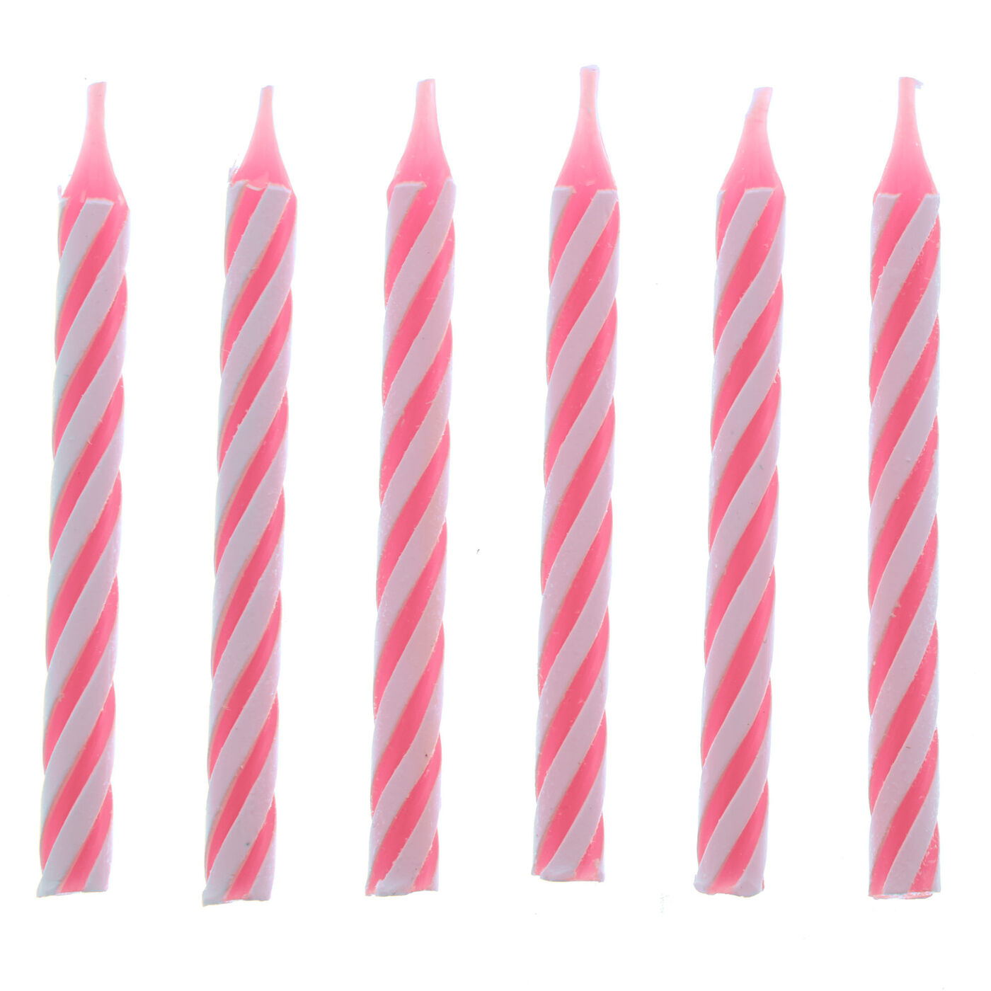 Buy Pink Striped Birthday Candles Pack of 24 for GBP 1.99 Card