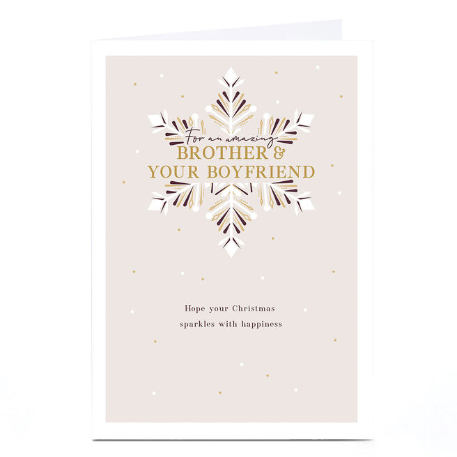 Christmas Card - An Amazing Brother & Your Boyfriend
