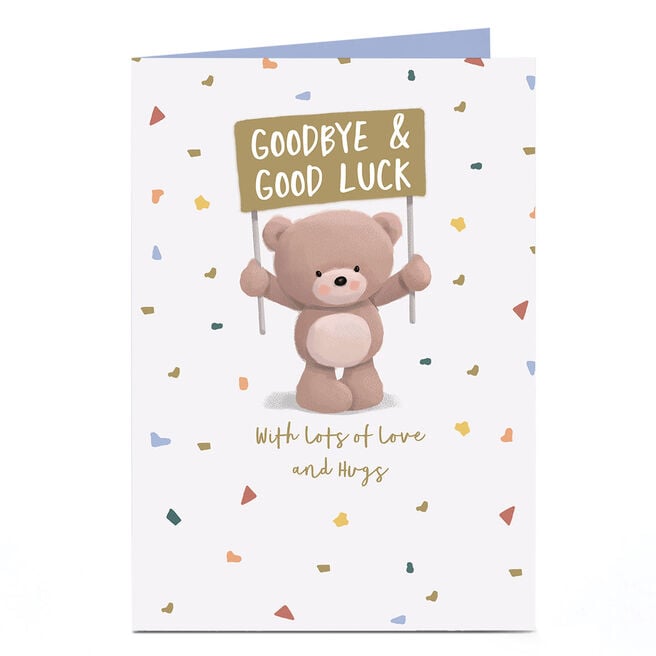 Personalised Good Luck Card - Goodbye and Good Luck