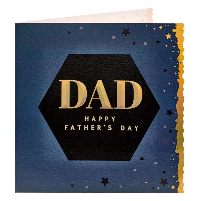 Dad Modern Hexagon Father's Day Card