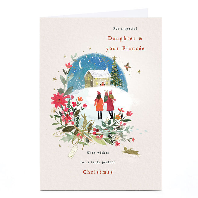 Christmas Card - A Special Daughter & Your Fiancee