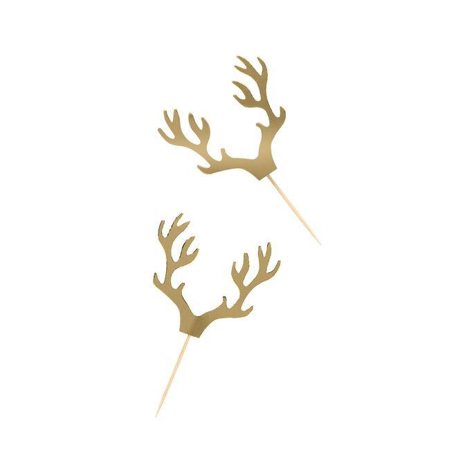 Antler Food Picks & Cups - Pack of 12