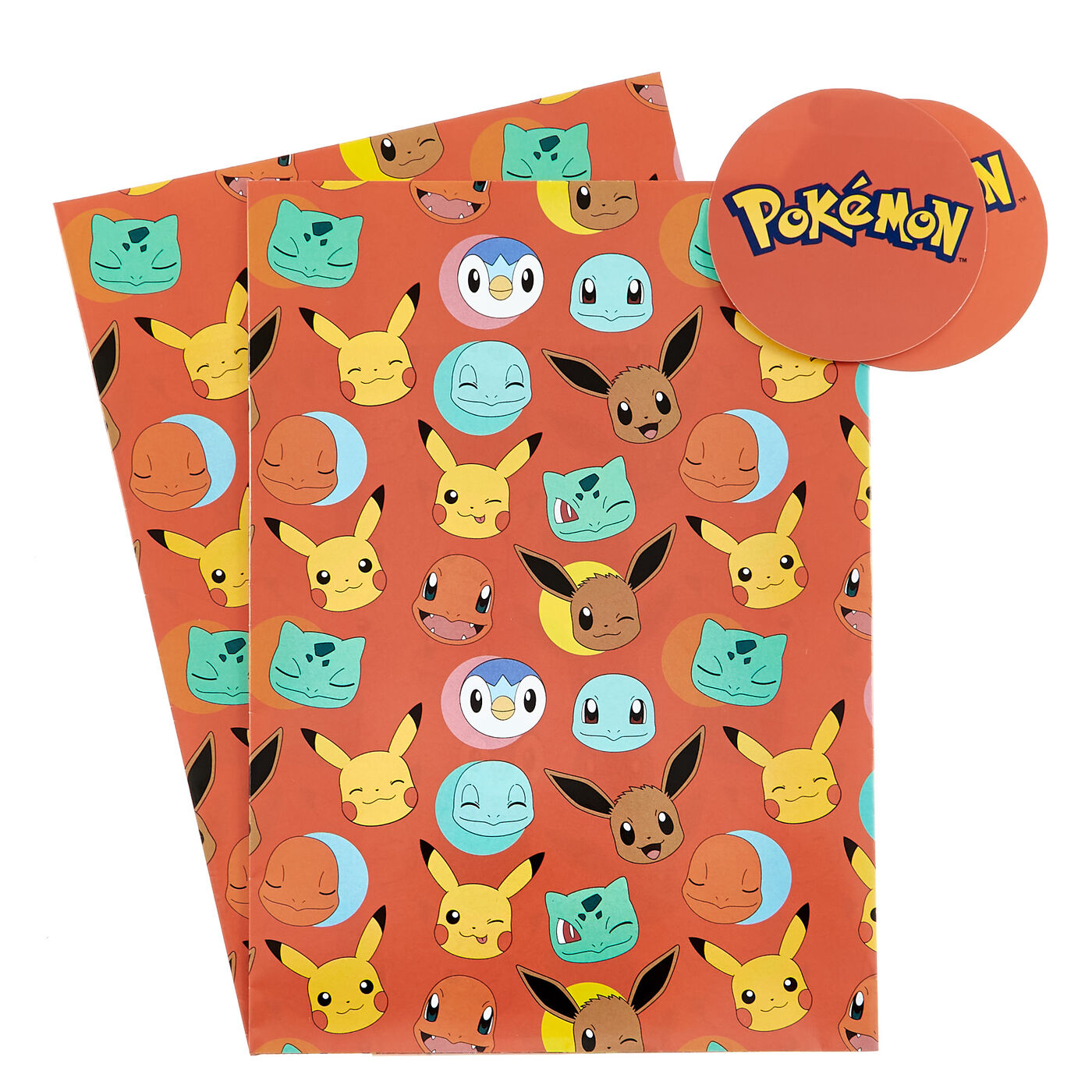 Buy Pokémon Wrapping Paper & Gift Tags Pack of 2 for GBP 1.79 Card Factory UK