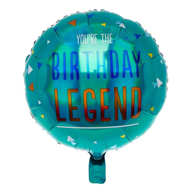Birthday Legend 18-Inch Foil Helium Balloon