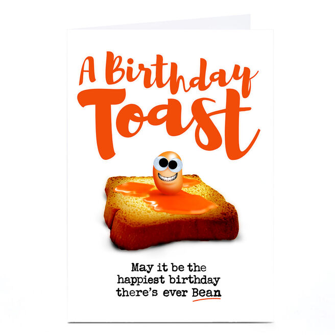 Personalised PG Quips Birthday Card - A Birthday Toast