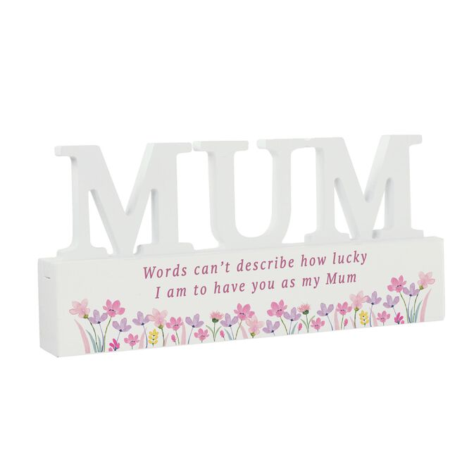 Personalised Floral Wooden Mum Ornament