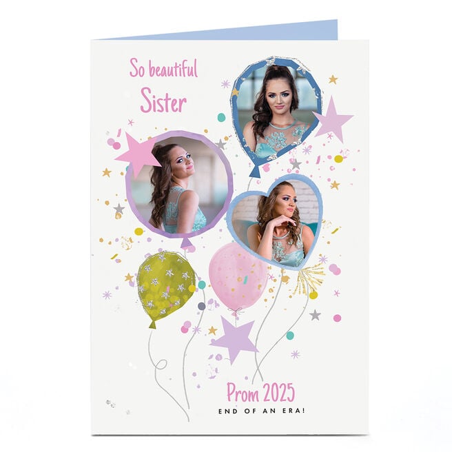 Photo Prom Card - So Beautful Balloons, Sister 