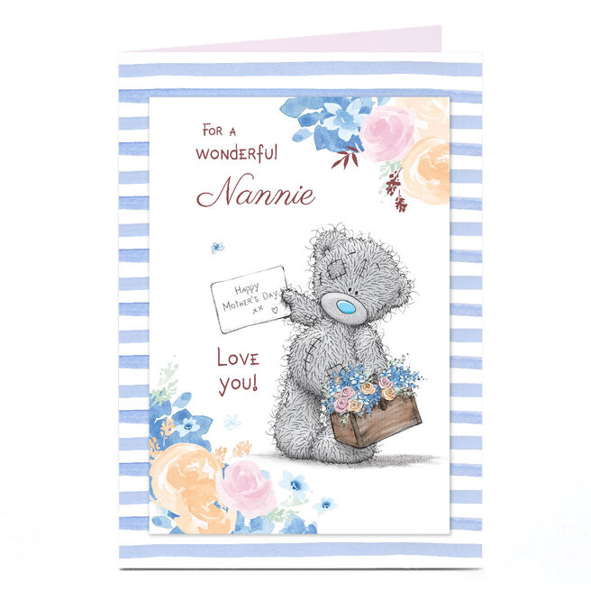 Personalised Tatty Teddy Mother's Day Card - Happy Mother's Day Note, Nannie