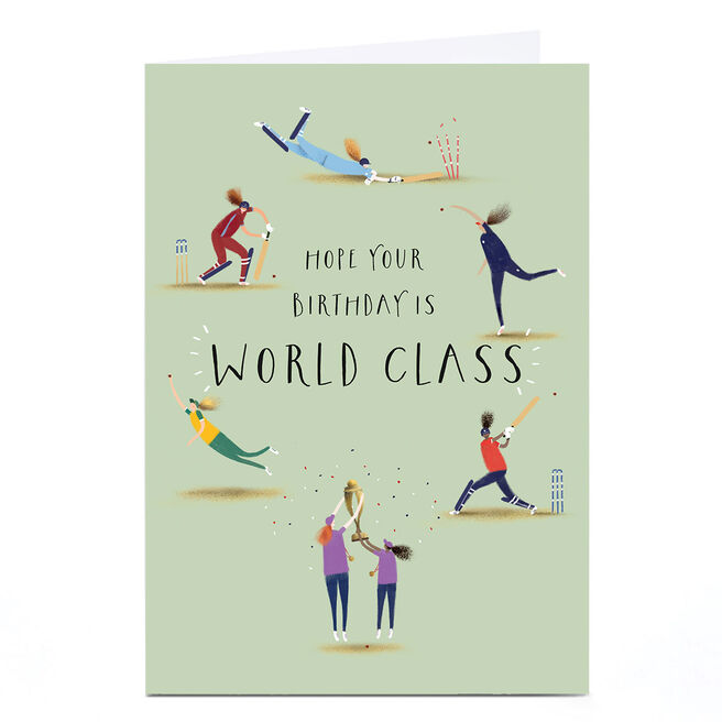 Personalised Birthday Card - Hope Your Birthday Is World Class