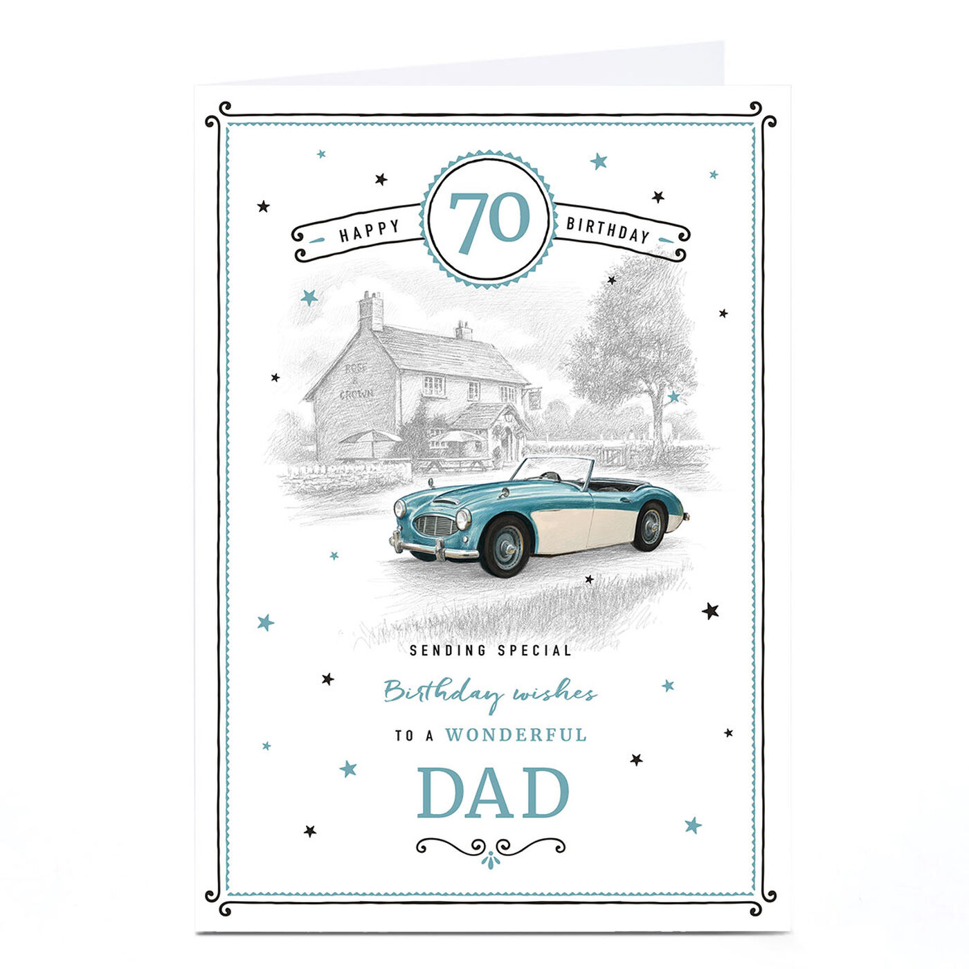 Buy Personalised Birthday Card - Classic Car for GBP 1.79 | Card Factory UK