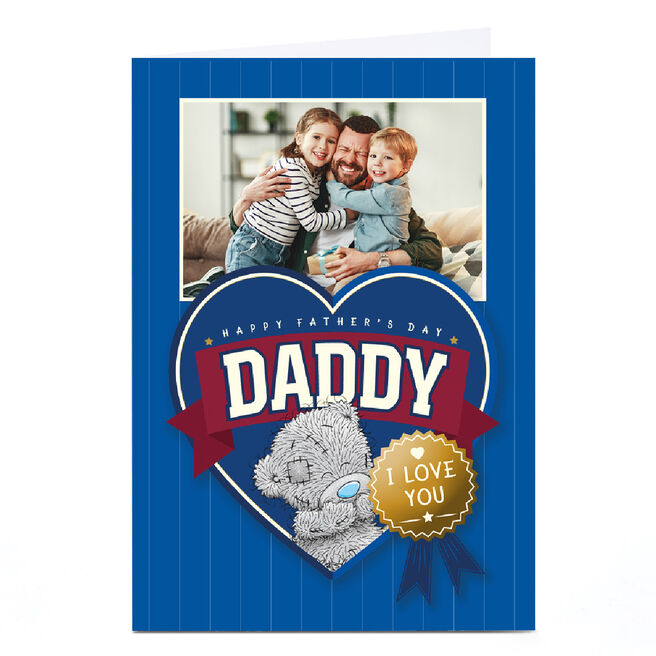 Photo Tatty Teddy Father's Day Card - Love Heart, Daddy