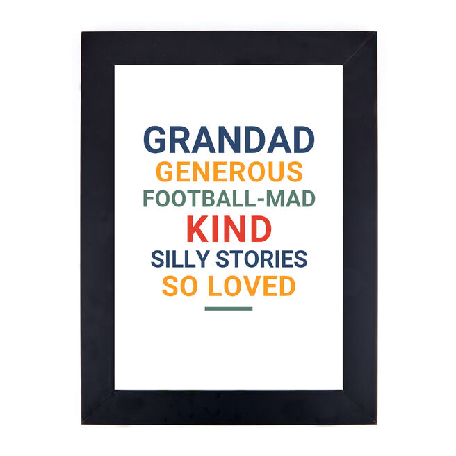 Personalised A3 Print -  Bright Text, Any Message