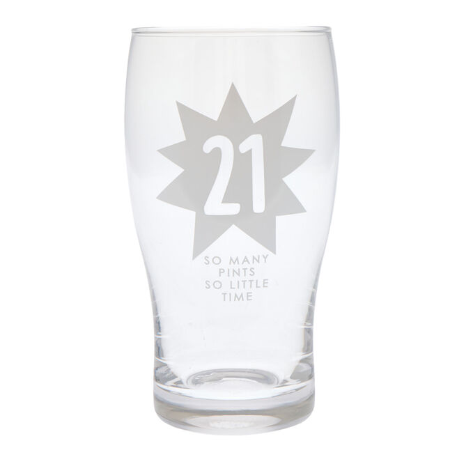 21 So Many Pints So Little Time Pint Glass