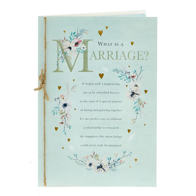 Wedding Card - What Is A Marriage?