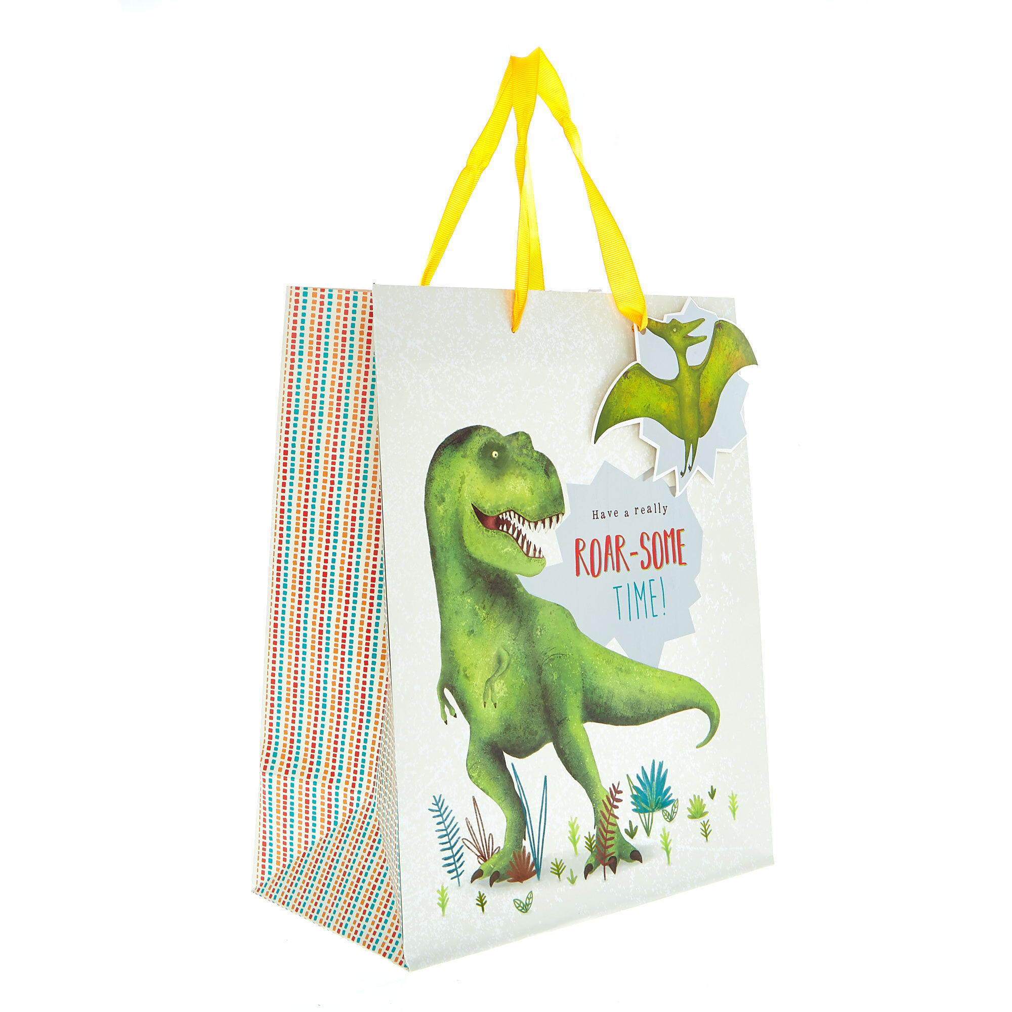 Buy Large Portrait Gift Bag Roar Some Dinosaur for GBP 1.29 Card Factory UK
