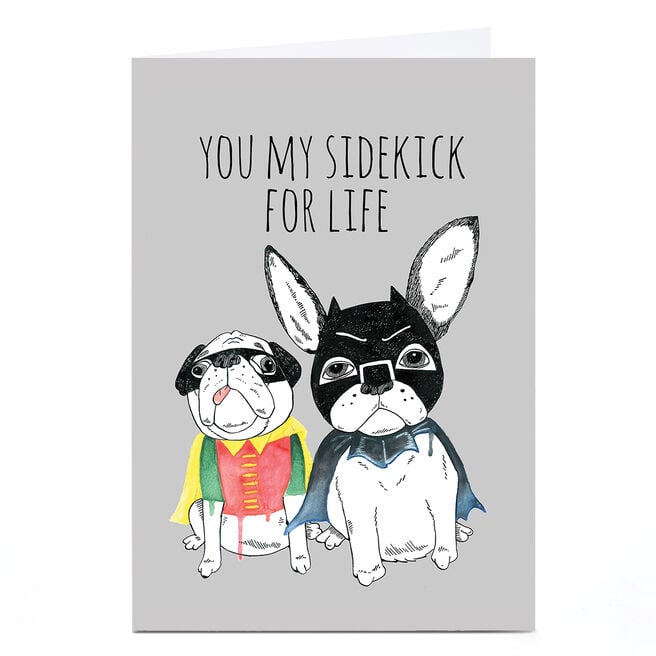 Personalised Jolly Awesome Card - You My Sidekick For Life