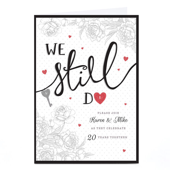 Personalised Anniversary Party Invitation - We Still Do