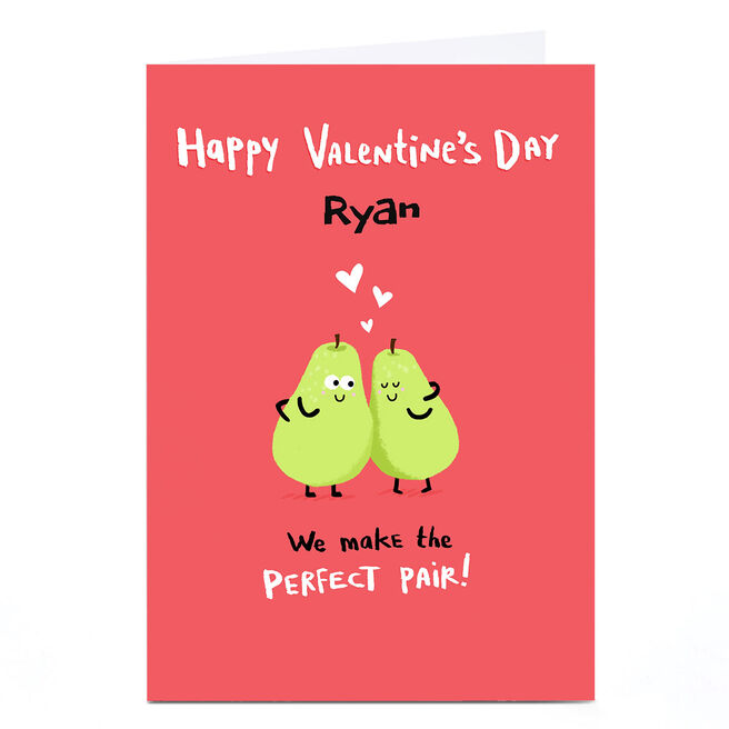 Personalised Hew Ma Valentine's Day Card - Perfect Pair!