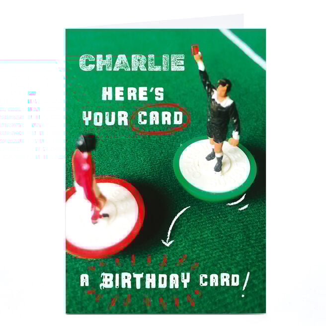 Personalised Birthday Card - Subbuteo Your Card