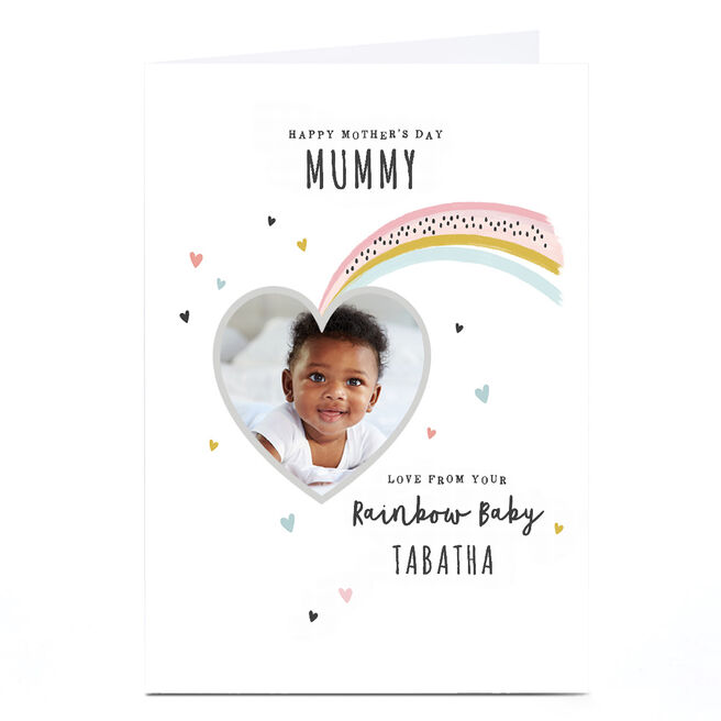 Photo Mother's Day Card - Rainbow Baby