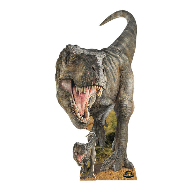 T-Rex Dinosaur Jurassic World Rebirth Cardboard Cutout