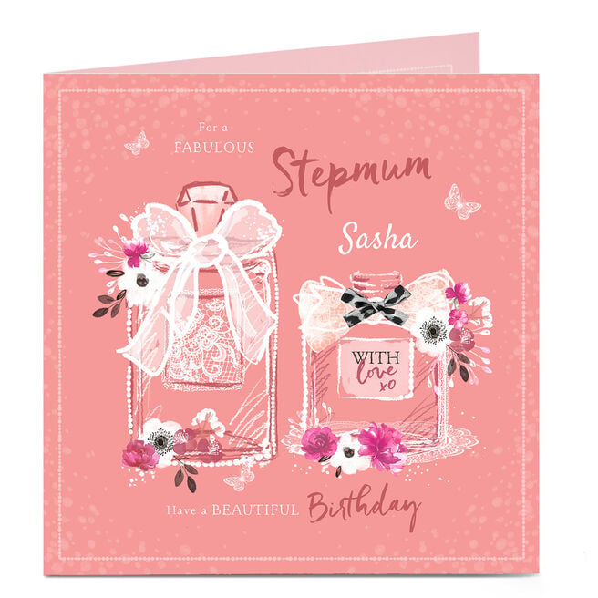 Personalised Birthday Card - For A Fabulous Stepmum