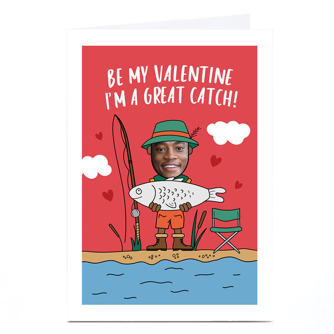 Photo Valentine's Day Card - I'm A Great Catch, Male Character