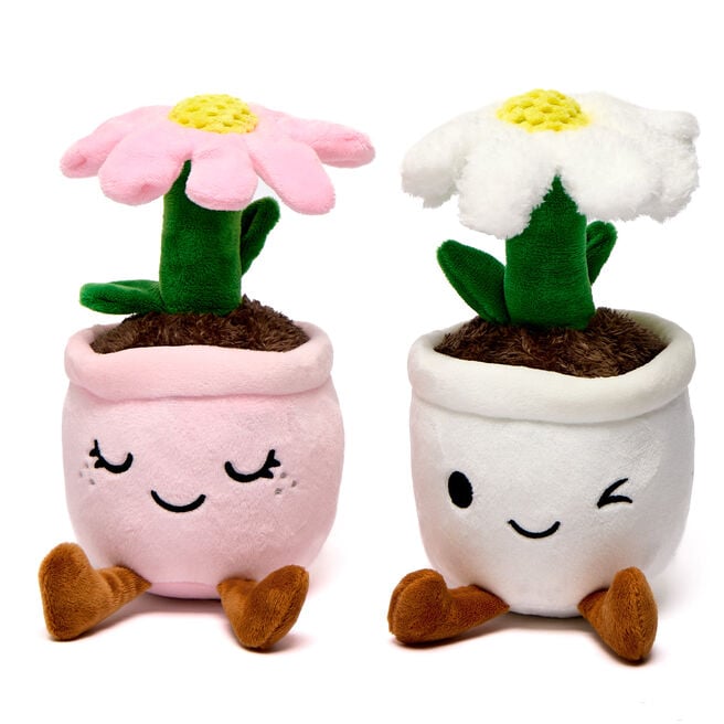 You Brighten Up Every Day - Set Of 2 Flower Soft Toys