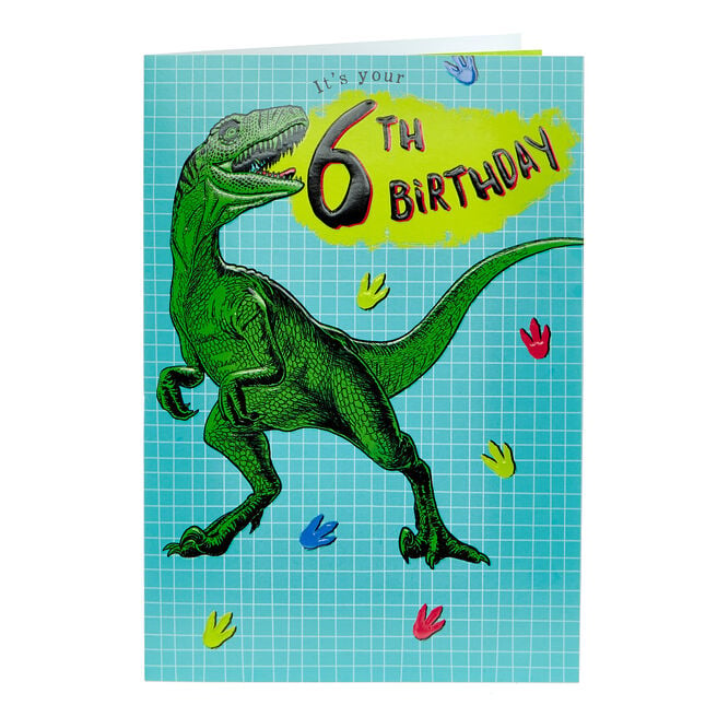6th Birthday Card - T-riffic Time