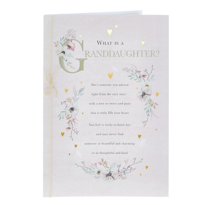 Birthday Card - What Is A Granddaughter?