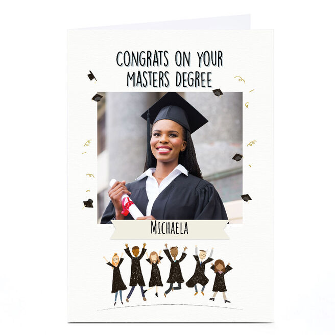 Personalised Graduation Card - Congrats on Your Masters