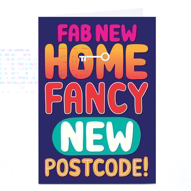 Pigment New Home Card - Fab new Home Fancy New Postcode