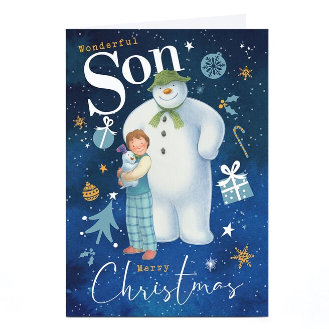The Snowman Christmas Card - Son