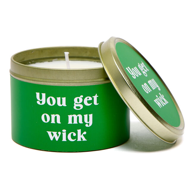 You Get On My Wick Lime & Basil Scented Candle