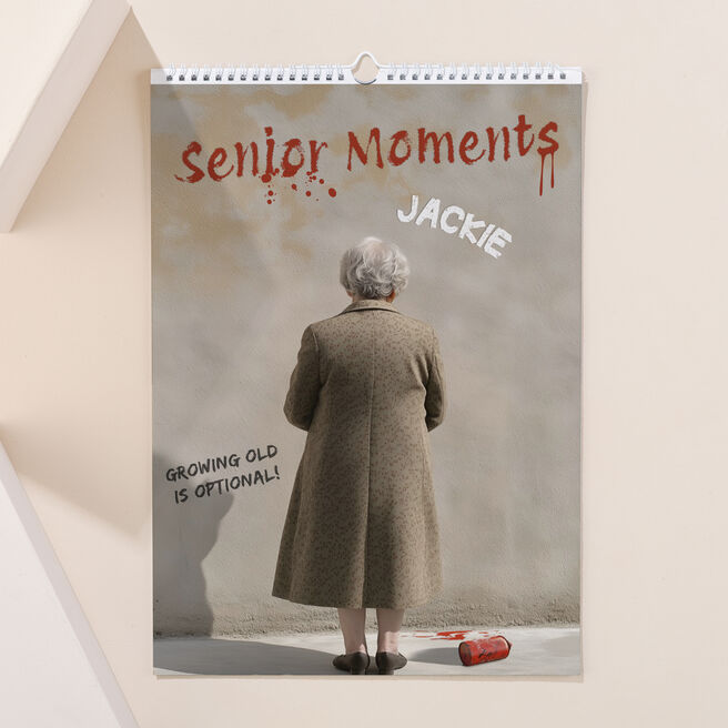 Personalised Senior Moments Calendar - 2024-2025 Edition