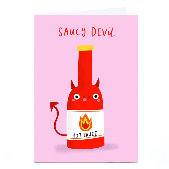 Personalised Jess Moorhouse Valentine's Day Card - Saucy Devil