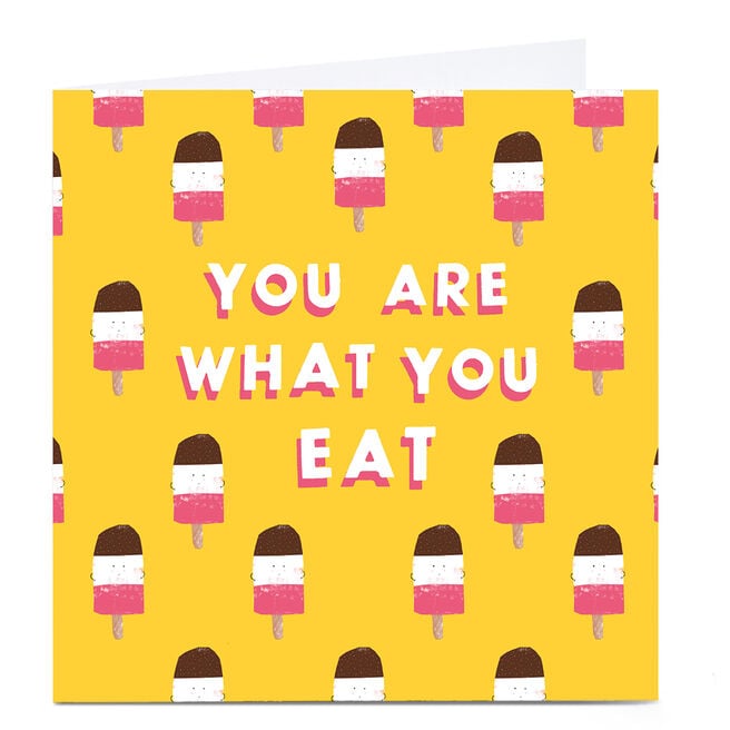 Personalised Phoebe Munger Card - You Are What You Eat