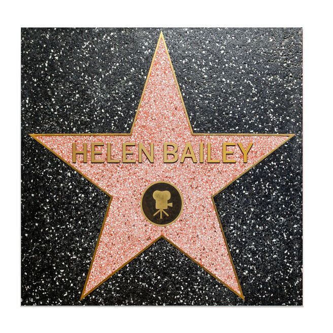 Official Personalised Belgian Chocolates - Hollywood Walk Of Fame