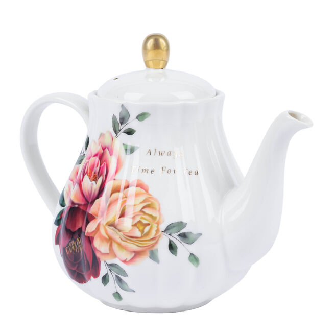 Always Time For Tea Ceramic Teapot 