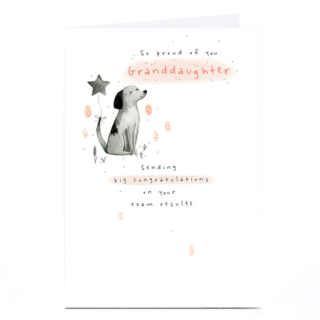 Congratulations Card - So Proud Exam Results, Granddaughter