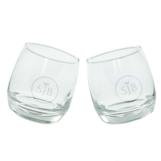 Personalised Engraved Pair Of Whisky Rockers