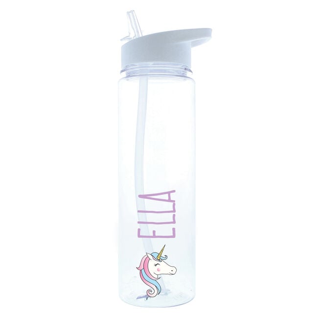 Personalised Summer Vibes Water Bottle - Unicorn 